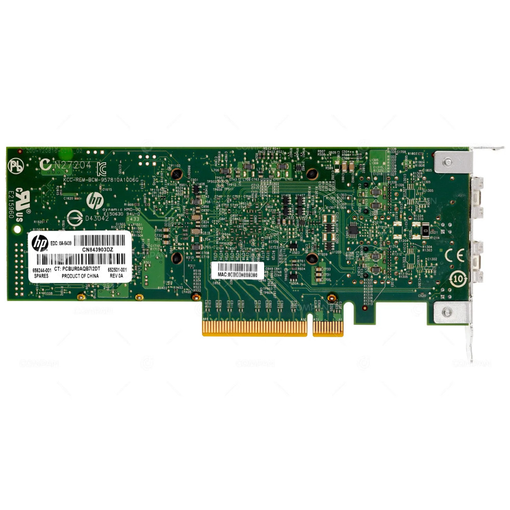 656244-001 LP HP 530SFP+ ETHERNET DUAL PORT 10GB SFP+ ADAPTER LOW PROFILE